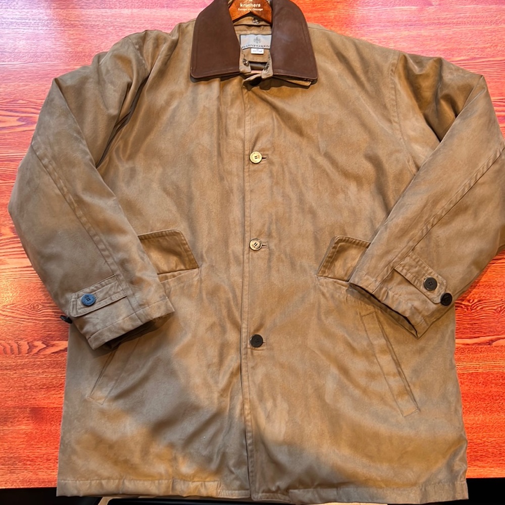 RAINFOREST Men’s Brown Jacket with Zip Out Down Lining SZ XL